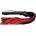 Rouge Long Suede Flogger Leather Handle Black/Red