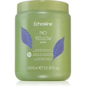 Echosline No Yellow Mask маска за коса неутрализиращ жълтеникавите оттенъци 1000ml