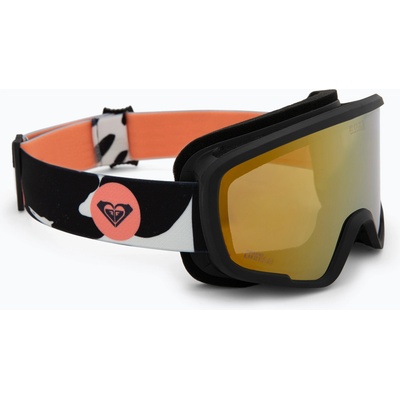 Roxy Детска маска за сноуборд ROXY Missy big flowers/clux ml orange