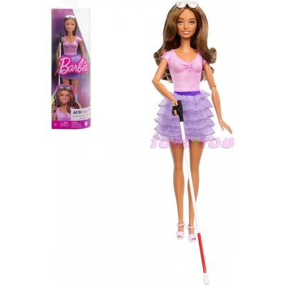 Mattel Barbie Fashionistas 228 Slabozraká s hůlkou HRH17