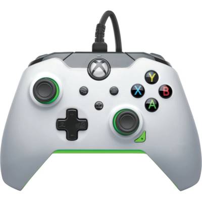 Wired, Xbox Series X|S, Xbox One, PC, неоново бяло, кабелен контролер (049-012-WG)