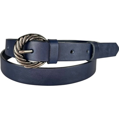 Penny Belts kožený opasek 2505-56 modrý