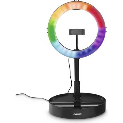 Hama LED Лампа със статив "SpotLight FoldUp RGB 102" LED-RGB, комплект за смартфон, сгъваема (HAMA-04665)