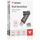 Image 1 of Verbatim Dual QuickStick 128GB USB-C 3.2 (32040)