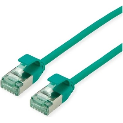Roline Patch кабел U/FTP CAT6a, Slim, ултрагъвкав, кабел за център за данни, със защита срещу издърпване, RM, 3 м, зелен 21.45. 3336-50 (21.45.3336-50)