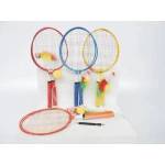 Fisher Price AST. BADMINTON, 2 rackets, shuttlecock, saw patch. , 4 wz