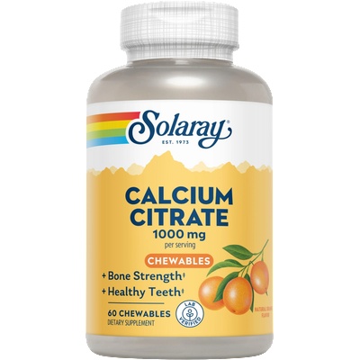 SOLARAY Calcium Citrate Chewable - 60 таблетки за дъвчене