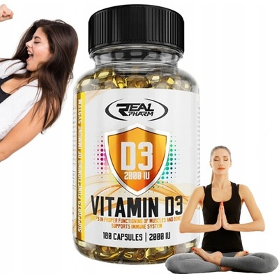 Real Pharm Vitamin D3 2000IU 60 kapsúl