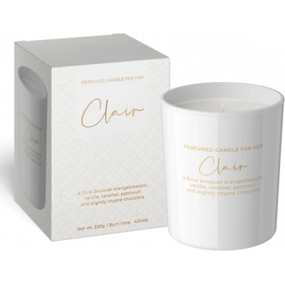BARTEK CANDLES Clair for her - orange & vanilla & caramel 220g