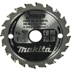 Makita - Нож за трион за дърво, 85x15 мм, 20 зъба B-33576 (B-33576)