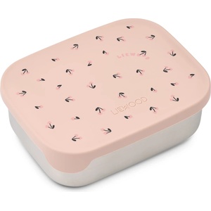 LIEWOOD Детски контейнер за храна Liewood Kid's Arthur Printed Lunchbox Food storage - Mini Cherry Heart / Rosey - размер 5, 5 x 13 x 17 cm (532-3368-0811)