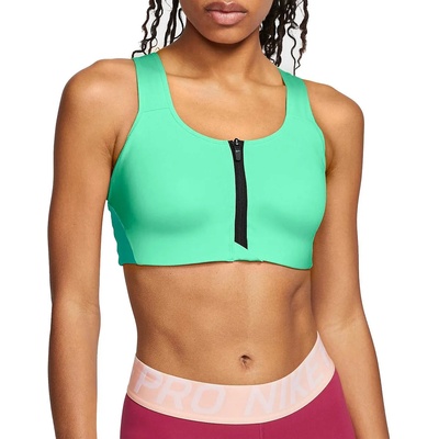 Nike Сутиен Nike W NK DF SHAPE ZIP FRONT BRA Зелен Velikost XS