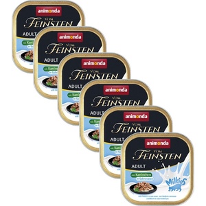 Animonda Vom Feinsten Adult Cat Milkies - Заек в сметанов сос 6 x 100 г