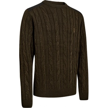 Deerhunter Мъжки вълнен пуловер Deerhunter Randall Knit with Round Neck Jumper - Art Green - размер S (005-6865-0111)