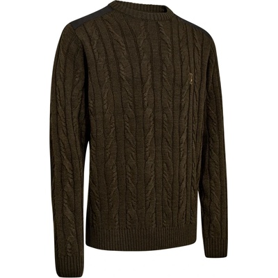 Deerhunter Мъжки вълнен пуловер Deerhunter Randall Knit with Round Neck Jumper - Art Green - размер S (005-6865-0111)