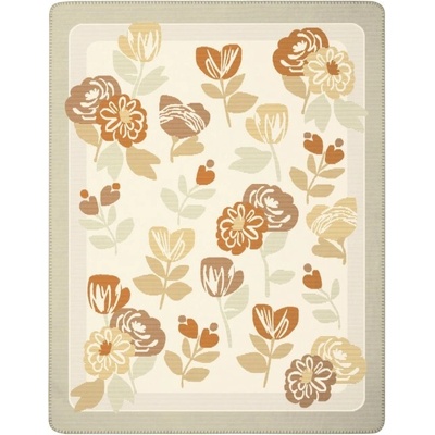 Biederlack Sunset Oasis hřejivá deka Bloom Frame 150x200