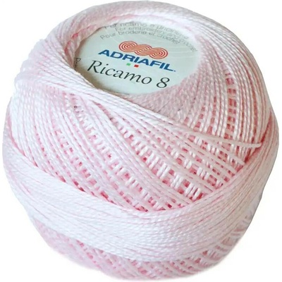 Adriafil Ricamo 8 - 3 Růžová baby