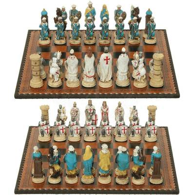 MystiCalls Šachové figurky Křižáci proti Arabům