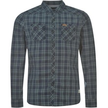 Firetrap Blackseal check shirt mens indigo