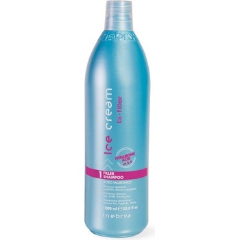 Inebrya Filler Shampoo posilující obnovujíci šampon pro jemné křehké vlasy s kys. Hyalurono. 1000 ml