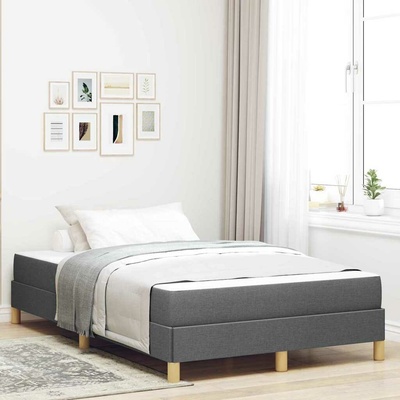 zahrada-XL 3339526 Postel s boxspringem s matrací Tmavě šedá textil