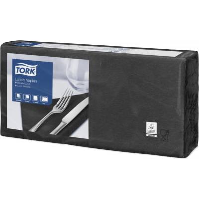 Tork ubrousky papírové 2V obědový černá 33x33cm