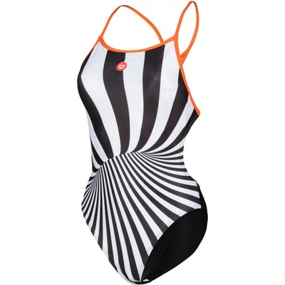Arena Crazy Swimsuit Booster Back black/Mango/Multi