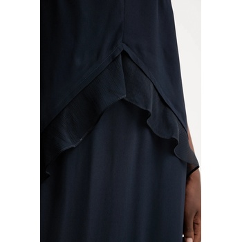 HUGO BOSS Рокля boss в тъмносиньо дълга разкроена 50542856 (50542856)