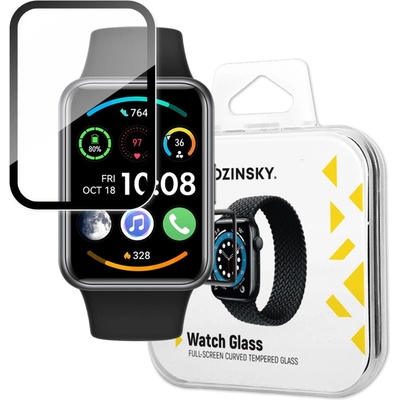 Wozinsky Протектор от закалено стъкло с черна рамка Wozinsky Full Glue Tempered Glass за Huawei Watch Fit 2, 9H (9145576274446)