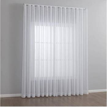 Image 1 of Дрейпари БГ Готово перде за директно окачване, воал-батиста устойчиво на намачкване с набиране 1: 2 и вградена оловна нишка, размер 245х300, код-2025100