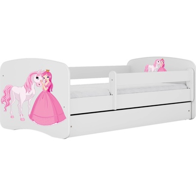 Kocot Kids Babydreams princezna a poník bílá se šuplíky s matrací