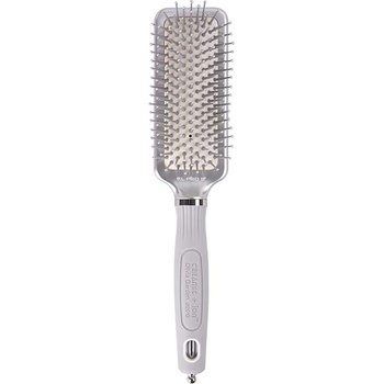Olivia Garden Expert Care Rectangular Small Brush Silver