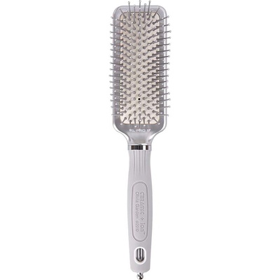 Olivia Garden Expert Care Rectangular Small Brush Silver