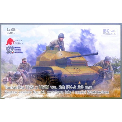 IBG Models TKS Tankette w/ wz.38 FK-A 20mm Gun & 2 fig. 35046 1:35
