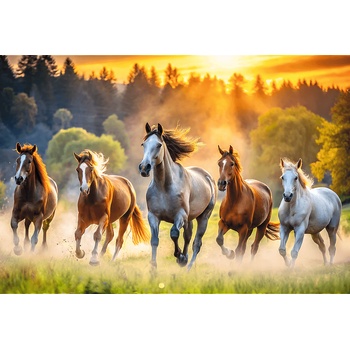 Trefl - Puzzle Wild Horses - 1 500 piese