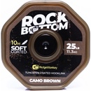RidgeMonkey šňůra RM-Tec Rock Bottom Tungsten Coated Soft 25lbs 10m Camo Brown