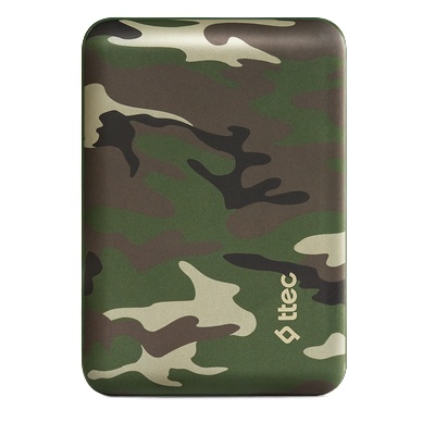 Ttec Външна батерия ReCharger 10.000mAh Universal Mobile Charger - Green Camouflage