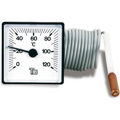 Fantini cosmi Fantini 130 Tермометър 48x48 0/120°C с капиляр 1, 5 m (THG80010)