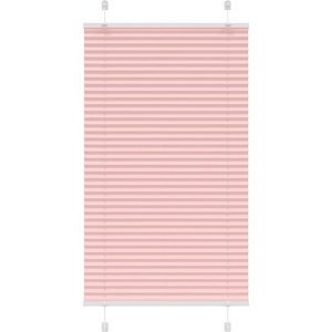 vidaXL Плисирана щора, розова, 75x100 см, ширина на плата 74, 4 см, полиестер (4015427)