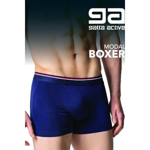 Gatta Bodywear Безшевни мъжки боксерки в тъмносиньоeh-65897-navy blue - Бежов, размер m