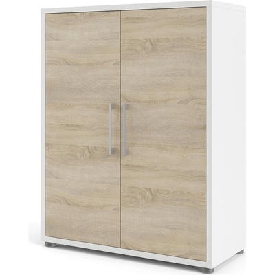 Tvilum Prima modulární knihovna bílá/přírodní 89.2x113.4x40.1 cm