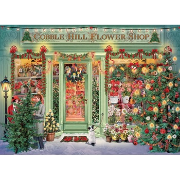 Cobble Hill - Puzzle Christmas Flower Shop - 1 000 piese