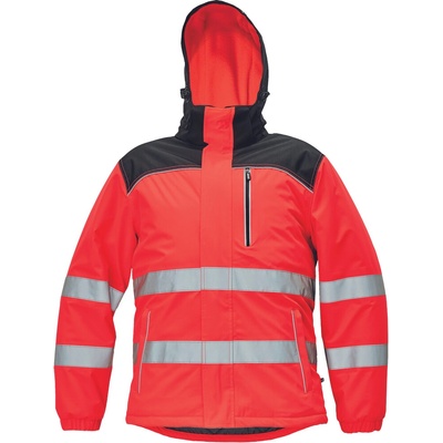 Cerva Knoxfield HV Winter parka červená