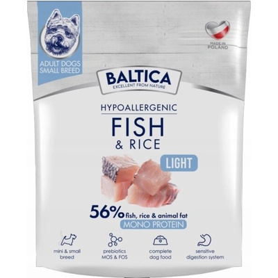 Baltica Nutraceutic Hypoallergenic Light S Fish with rice 1 kg