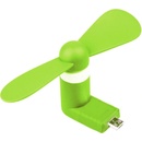 Micro USB větráček zelený