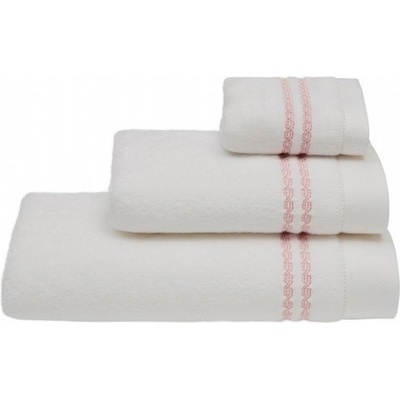 Soft Cotton Malý uterák CHAINE 30x50 cm. Malý froté uterák MICRO COTTON 32x50 cm z micro bavlny je zárukou najvyššej kvality. Vlákna majú vyššiu absorpciu a udržujú farebnú stálosť. Biela / ružová výš
