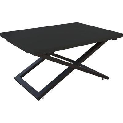 IVM BG Разтегателна маса Валенсия с повдигащ механизъм - черен мат