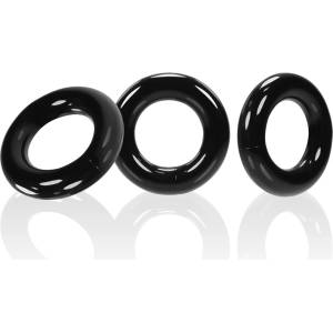 OXBALLS Willy Cock Ring 3-Pack Black