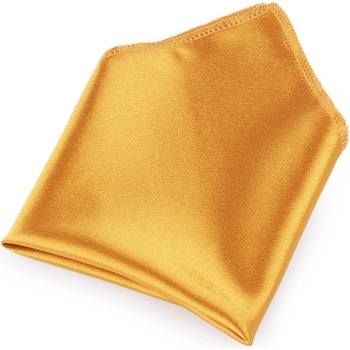 Saténový kapesníček do saka v krabičce 10 hořčicová