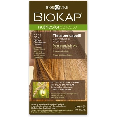 Biokap NutriColor Delicato farba na vlasy 9.3 blond zlatá svetlá 140 ml
